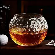 Golf Gifts for Men – 1 Pack 10 OZ Golf Ball Whiskey Glass, Unique Whiskey Gifts, Funny Gift for Golfer Dad Husband and Uncle, Cool Birthday & Christmas Gift for Him Coworker Neighbor Friend Boss