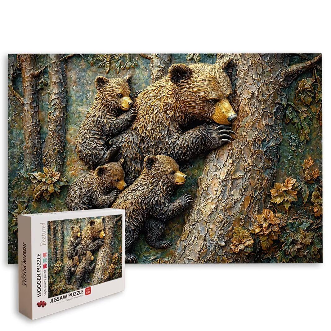 Puzzle Orso, Puzzle 5000 Pezzi Adulti per Decor, Regalo Donna/Uomo -8536
