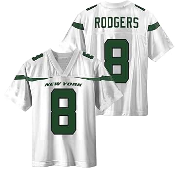 Amazon.com: Outerstuff Aaron Rodgers New York Jets #8 White