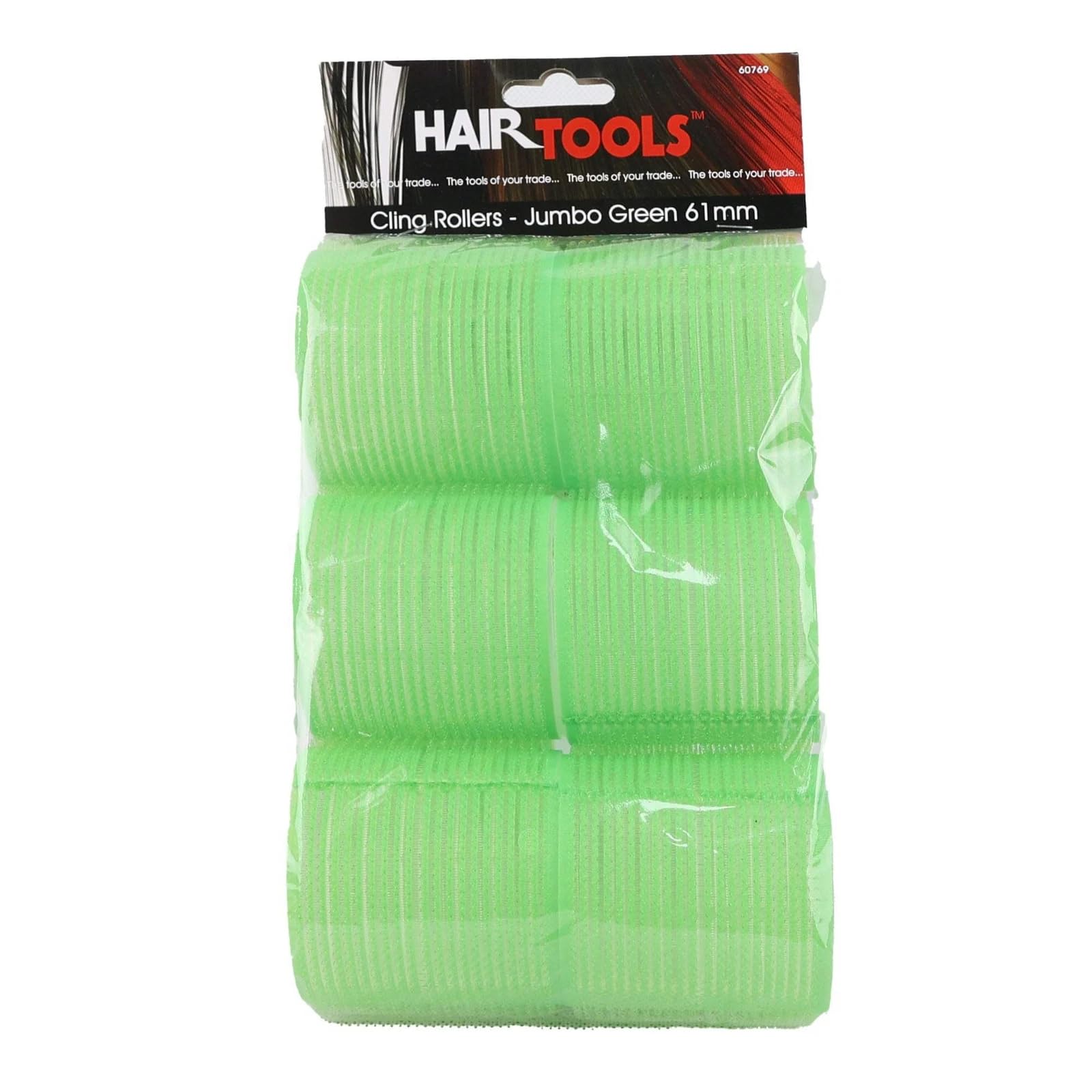 Cling Rollers. Self Grip Roller Set. Volume Rollers For Curling And Styling. Use On Wet Or Dry Hair. Salon Hairdressing Curlers For Long Or Short Styling (6 Pack x 61mm)
