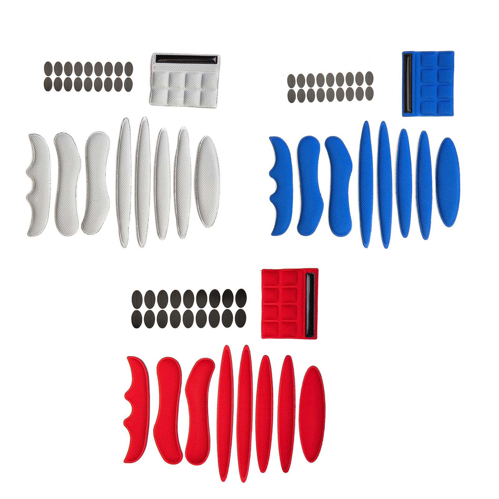Kit De Rembourrage Intérieur Pour Casque - 9 Coussinets En Mousse + 18 Pastilles Adhésives - Confort Et Absorption De La Transpiration