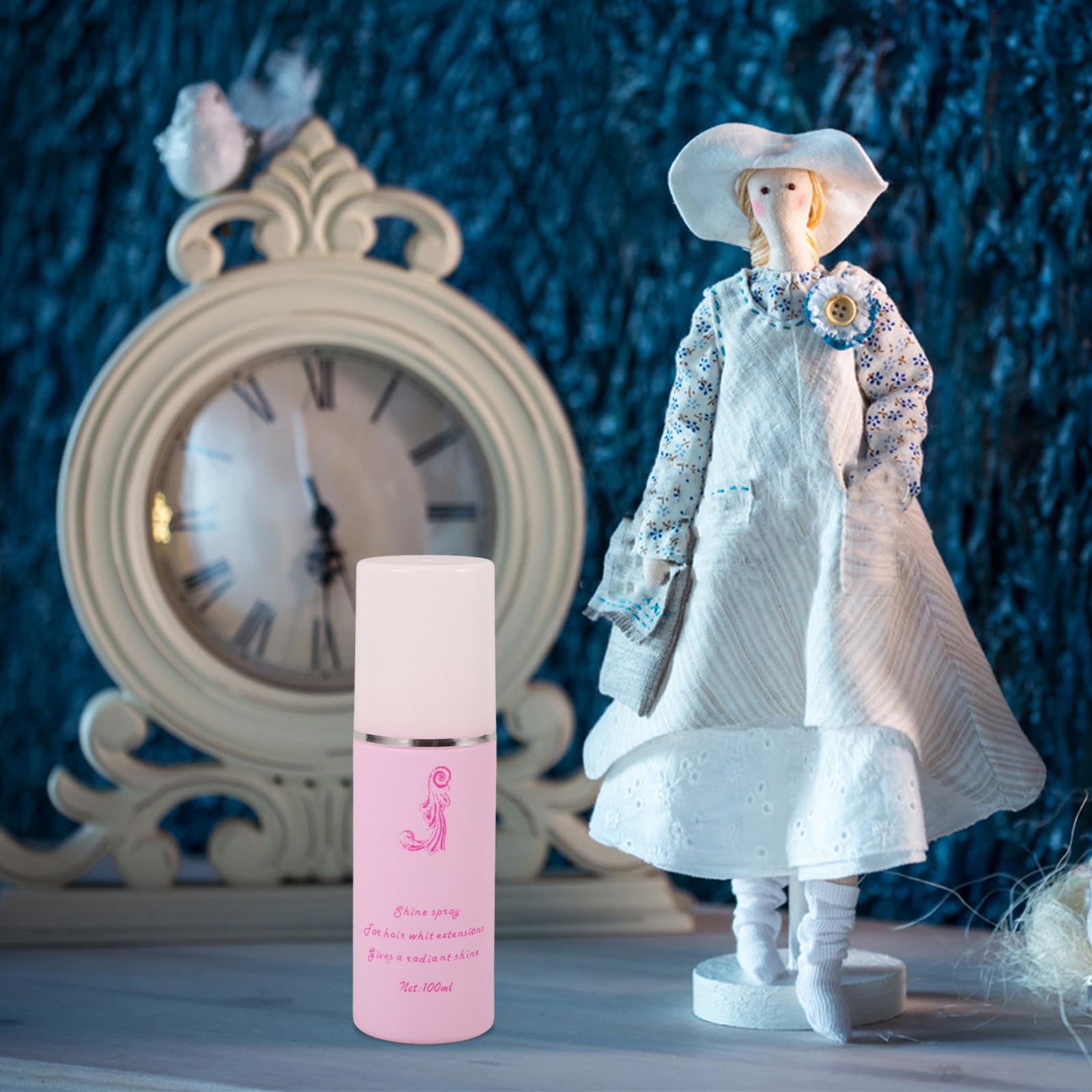 Spray per Chioma Bambole 100 Ml Rosa, Cura Districante Facile da Usare, Finitura Liscia e Morbida, per Chioma Sintetici e Treccine