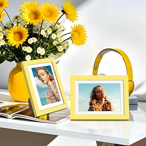 Vista 29 de upsimples - Portarretratos de 8.5 x 11 pulgadas, para fotos de 6 x 8 pulgadas con paspartú o de 8.5 x 11 pulgadas sin paspartú, marcos de fotos