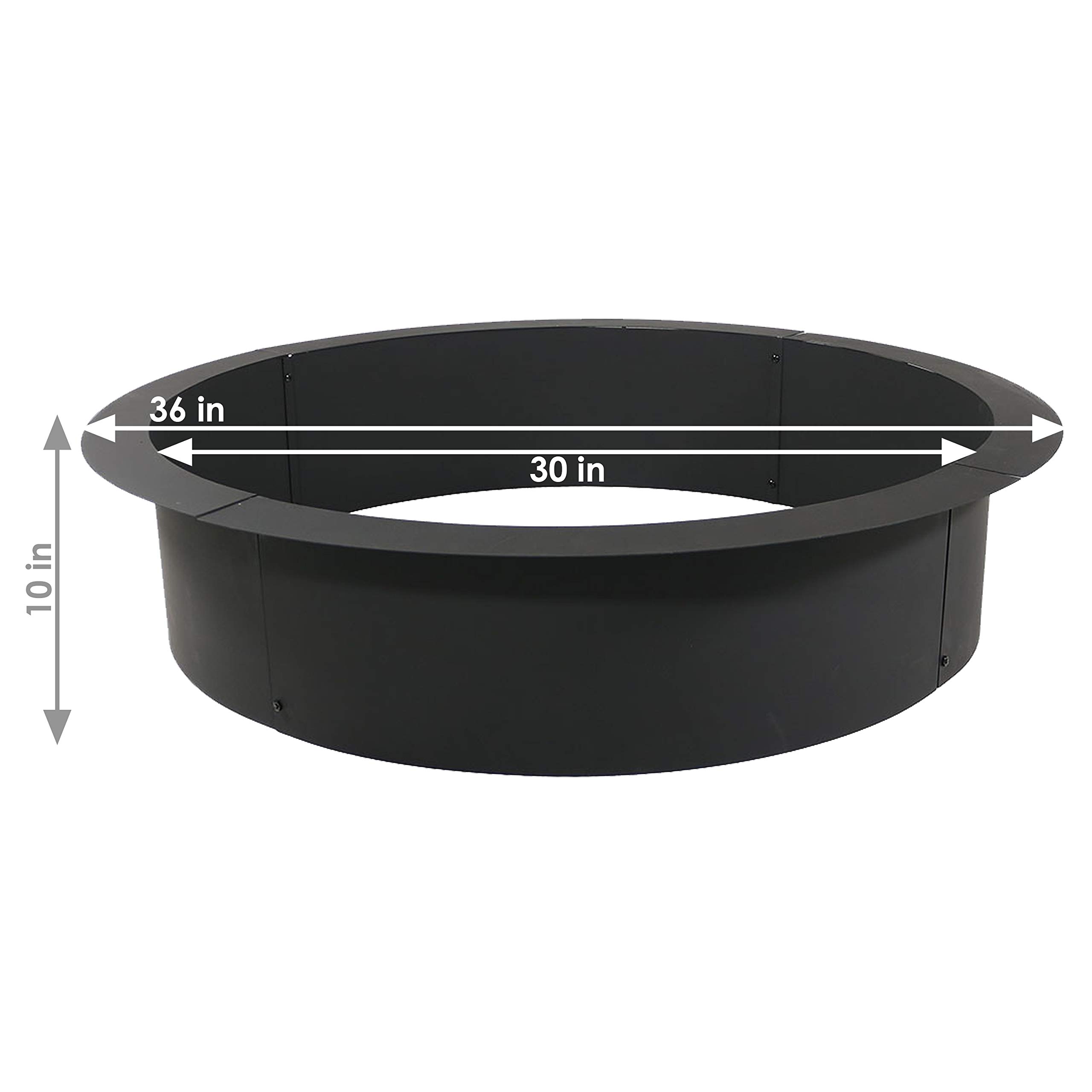 Buy Sunnydaze Fire Pit Ring Insert HeavyDuty 2mm Thick Steel Outdoor