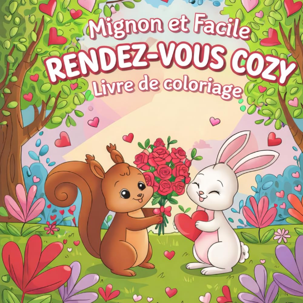 Livre de coloriage saint valentin, coloriage cozy saint valentin: Coloriage détente, 176 pages, 87 coloriages cozy