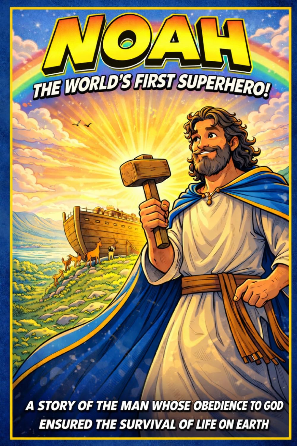 Noah: The World's First Superhero!: A Story of the Man Whose Obedience to God Ensured the Survival of Life on Earth (Greatest Bible Stories for Children)