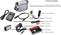 Vista 2 de Panasonic Corp Panasonic miniDV - Paquete de videocámara con adaptador USB para transferencia de cinta a digital