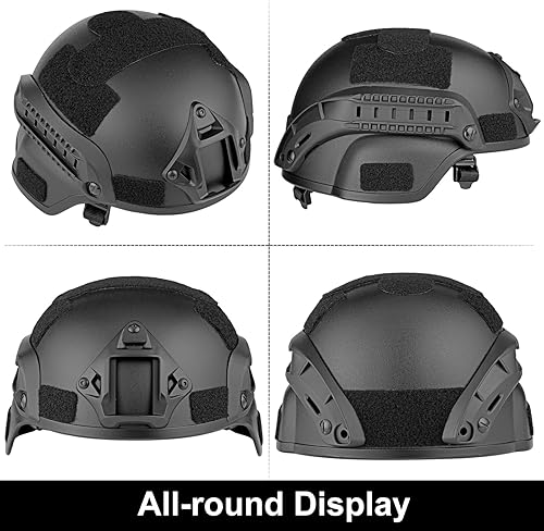Miniatura 2 de VPZenar Casco y máscara de Airsoft, máscara táctica de paintball, máscara militar, máscara de Airsoft, casco táctico militar, casco de paintball,