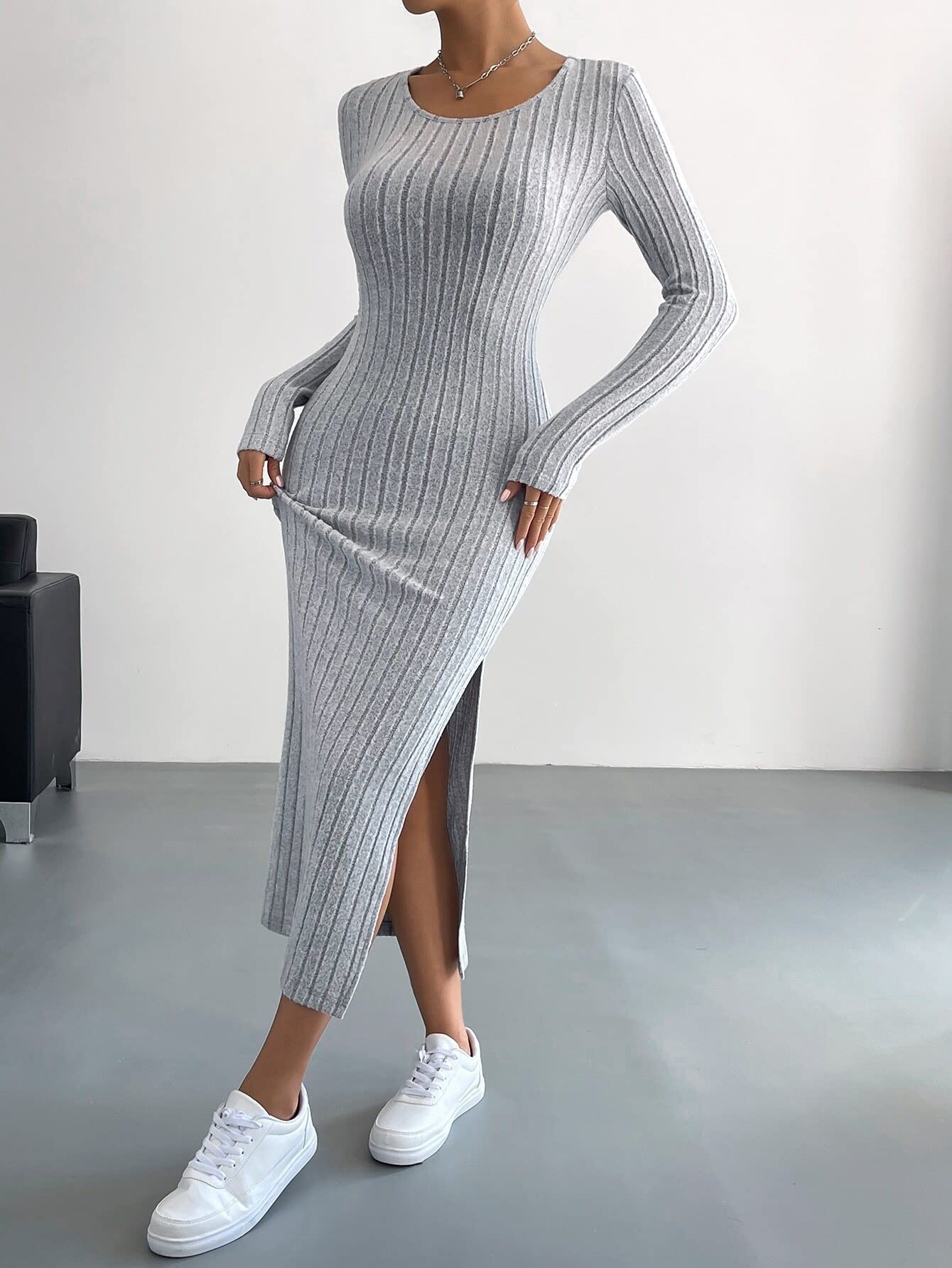 gray bodycon dress Thats So Fetch | Mace Bodycon Mini Dress | Grey