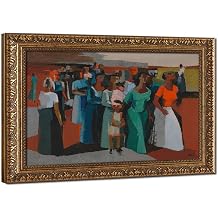 XOQO Oh Freedom Print Charles Henry Alston Art, Walking People Prints Posters Canvas Deco Paintings Vintage Wall Art For Living Room Bedroom Office Hanging Frame 8" L X 12" W