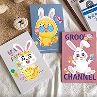 Vista 7 de 36 Hojas de Pegatinas de Pascua para Niños, Relleno para Cesta de Pascua, Pegatinas para Hacer Caras, Crea tus Propias Pegatinas de Animales