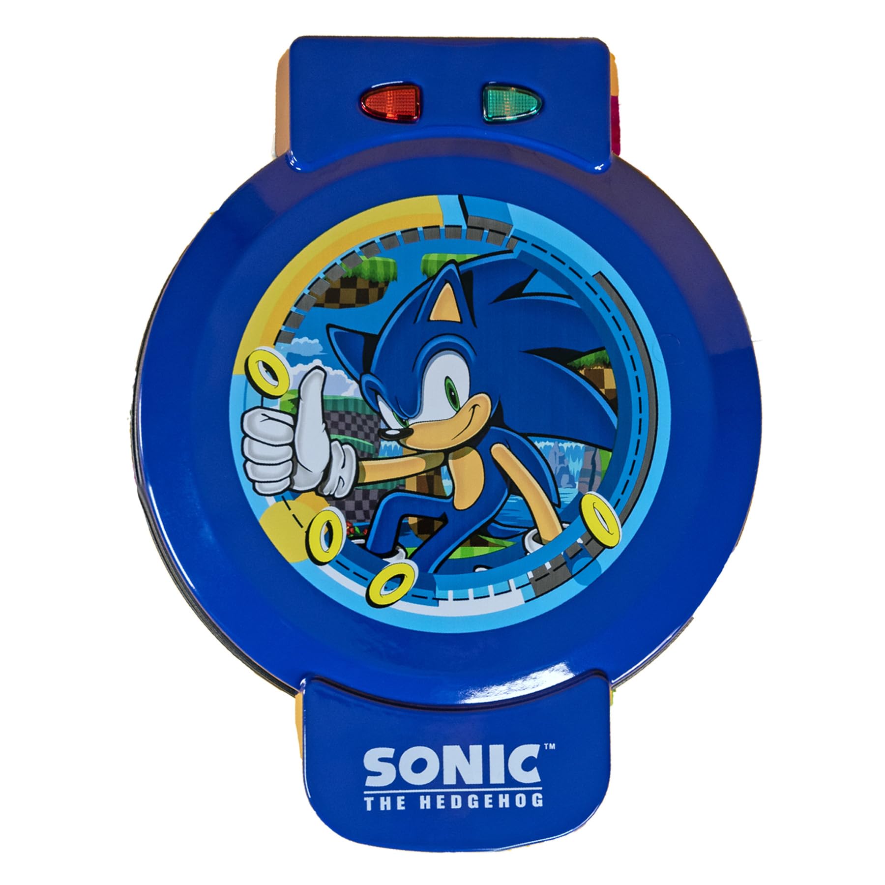 Uncanny Brands Sonic the Hedgehog Waffle Maker - The Speedy Hedgehog on Your Waffles
