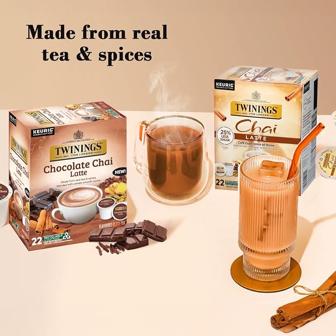 Té chai latte variedad 22 cápsulas para cafetera miniatura 7