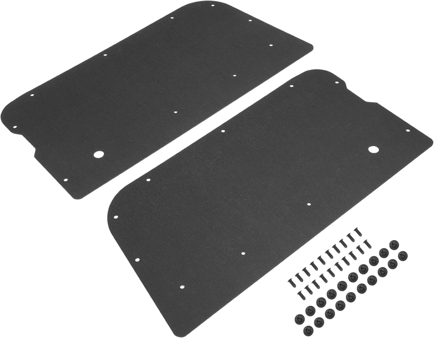 Pair Inner Door Panels Compatible with 1987-1995 Jeep Wrangler YJ & 1981-1986 Jeep Wrangler CJ7 Full Size Cab Only Interior Door Trim Panels Plastic(PE) Textured Black Left + Right