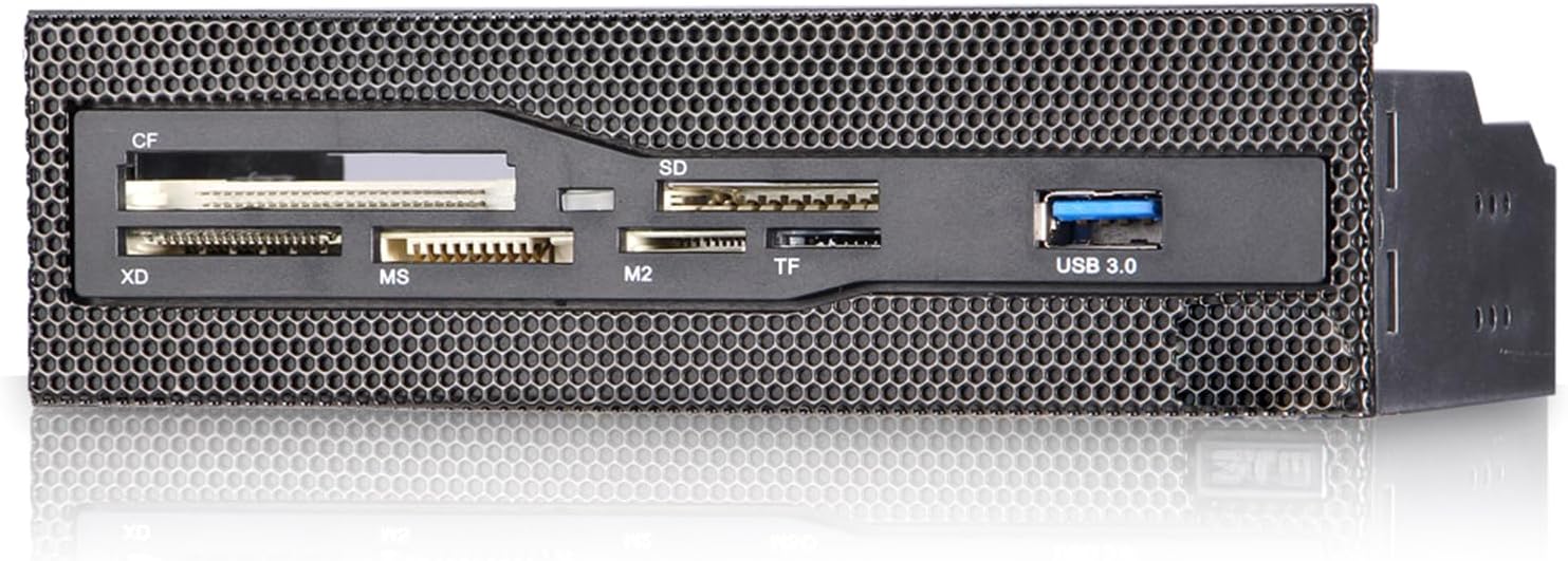 Lector De Tarjetas Interno USB3.0 Diseño Panel Frontal para Carcasas PC Compatible con Memoria Pequeña Lector Transferencia Velocidad Rápida