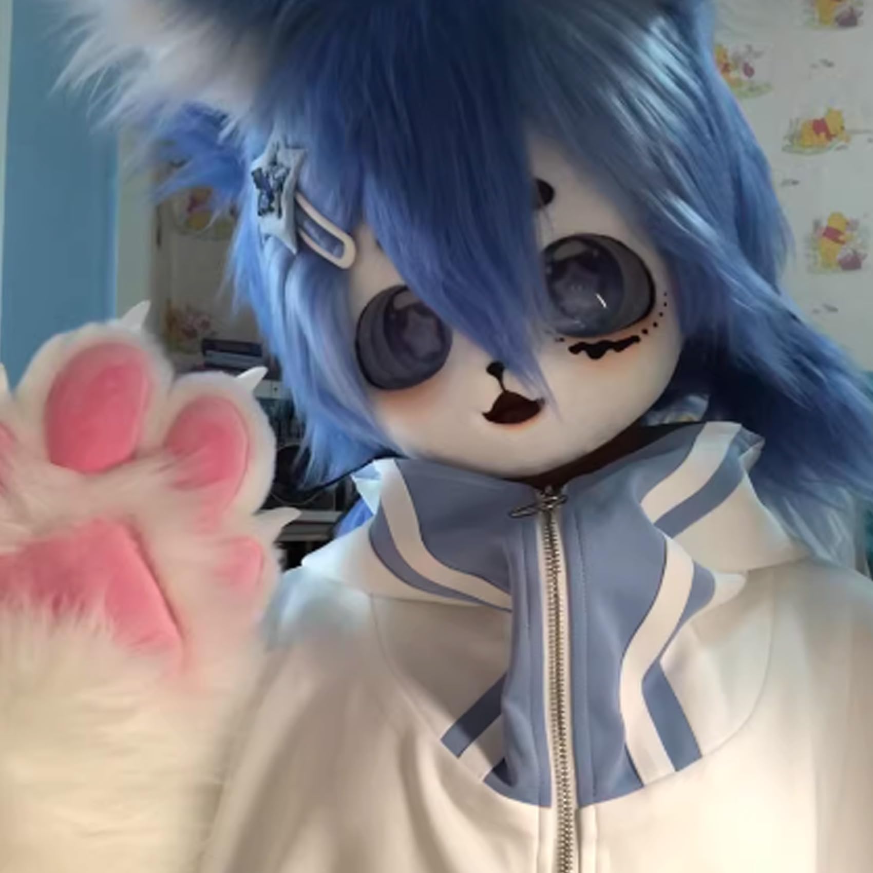 Animale Fursuit Mascotte Costume Gatto Artiglio Bestia Artiglio Fursuit Cosplay Animale Artiglio Accessori Per Adulti