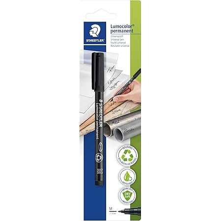 Staedtler Lumocolor Permanent Feutres Noirs Indélébiles Pour