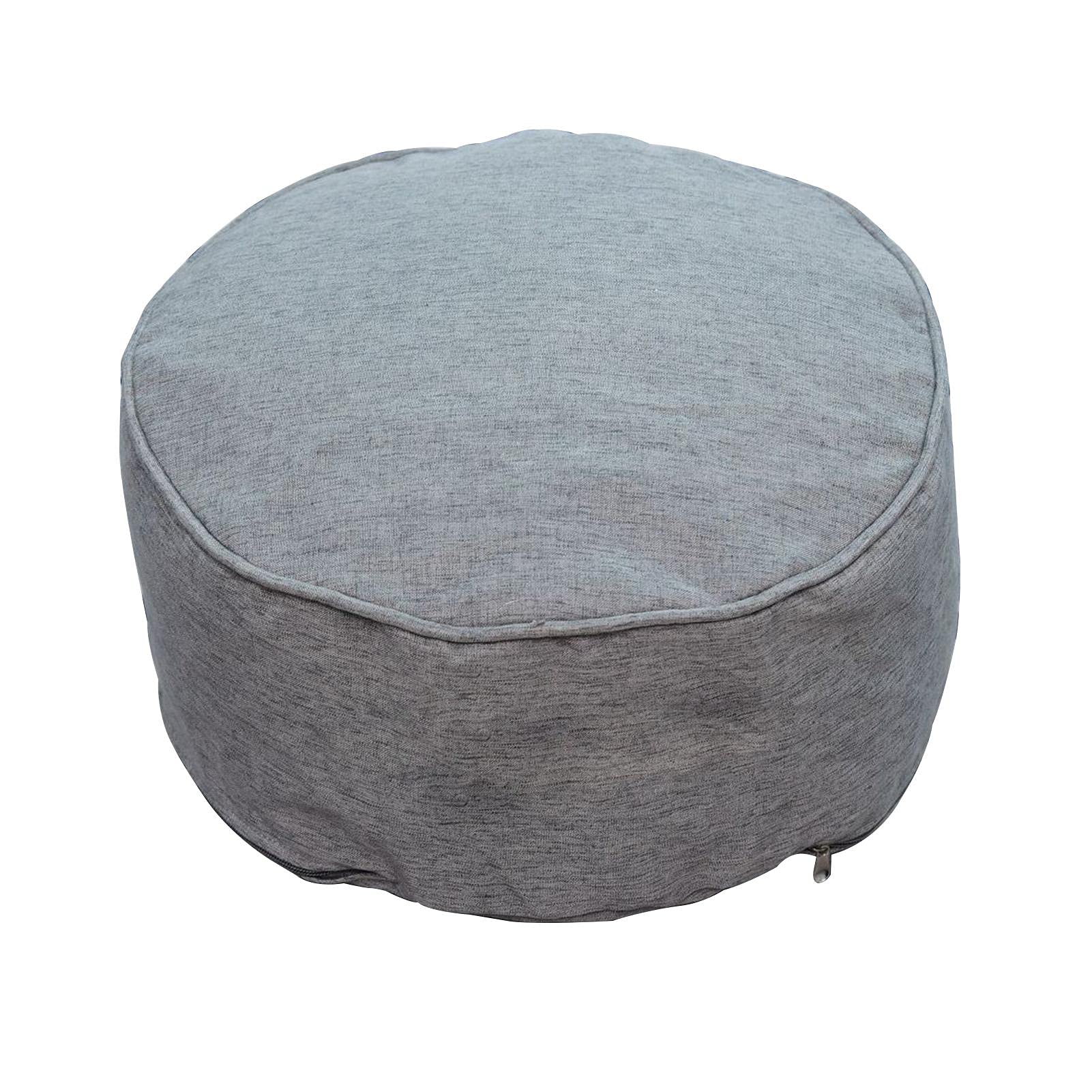 Beanbag Sofa, Bean Bag Foot Stool, Comfy Durable BeanBag Stool Round Bean Bag Pouffe Detachable Home Decor(Dark Grey)