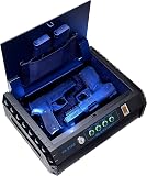 Viking Security Safe VS-37PZ Two Gun Safe with FBI Certified Fingerprint Safe Biometric Safe Sensor & Keypad 2 Handgun Capacity Pistol Safe