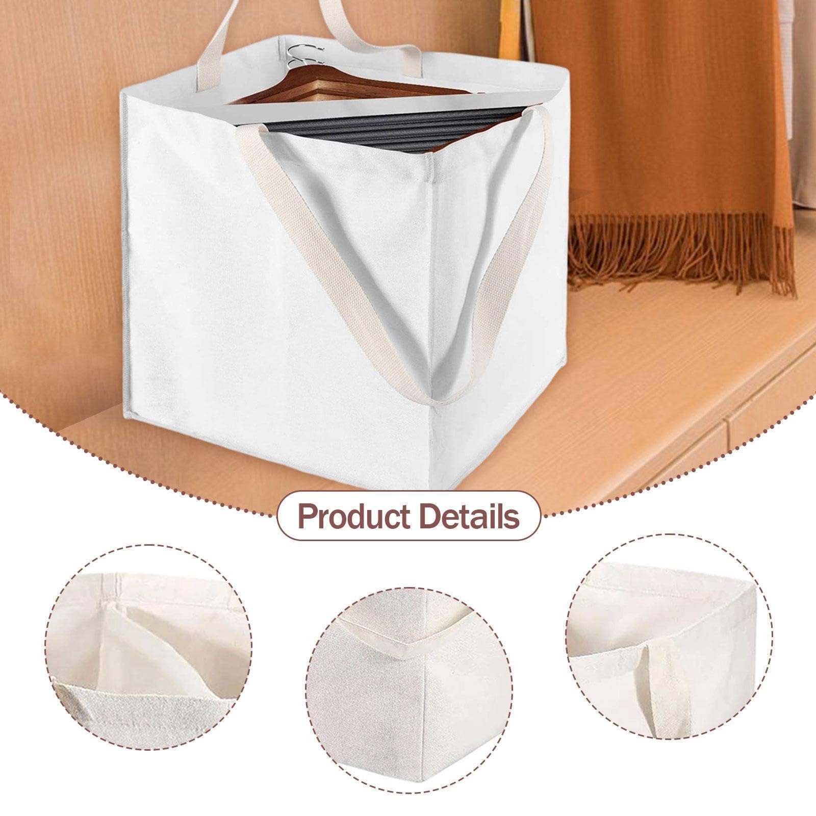 Bolsa Organizadora de Perchas con Asas para Baño, Lavadero Y Armario.