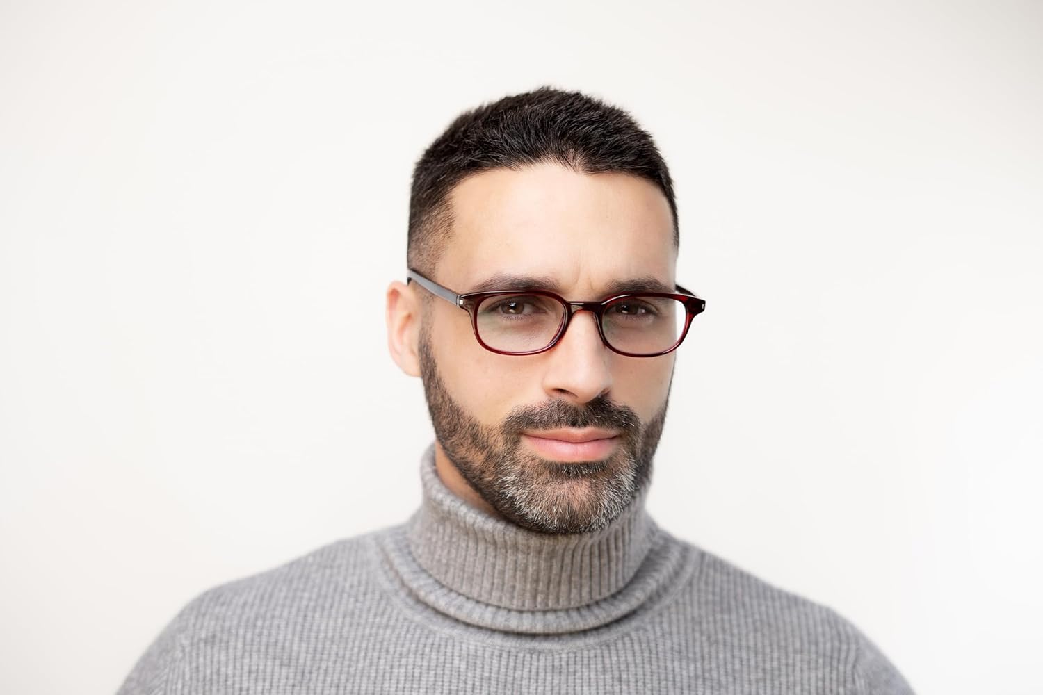 Felix Gray Carson Blue Light Glasses for Women and Men Red Medium Blue Light Blocking Computer Glasses Eye Strain Relief Sleep Support Narrow Rectangle Frame