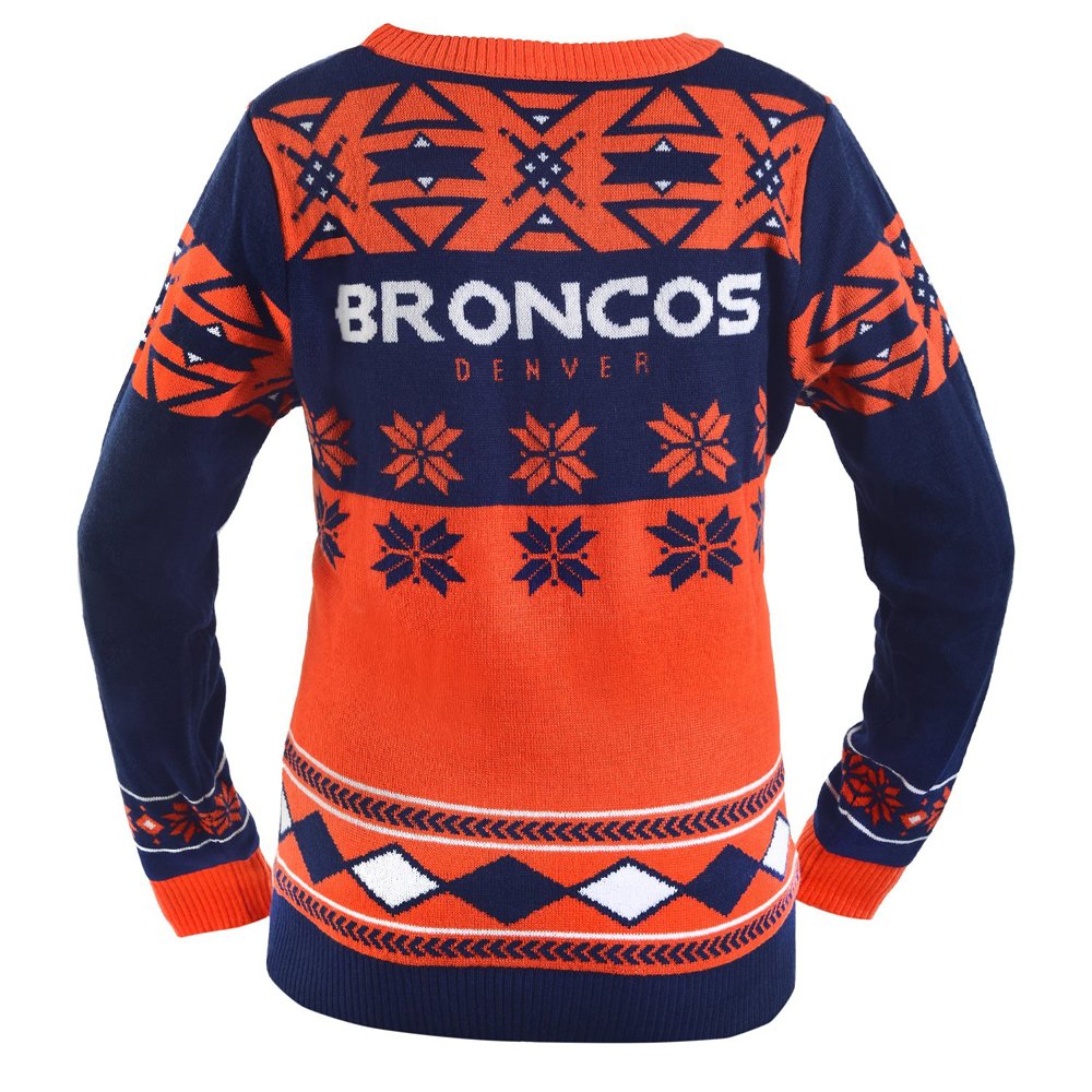 FOCO NFL damski sweter z dekoltem w serek