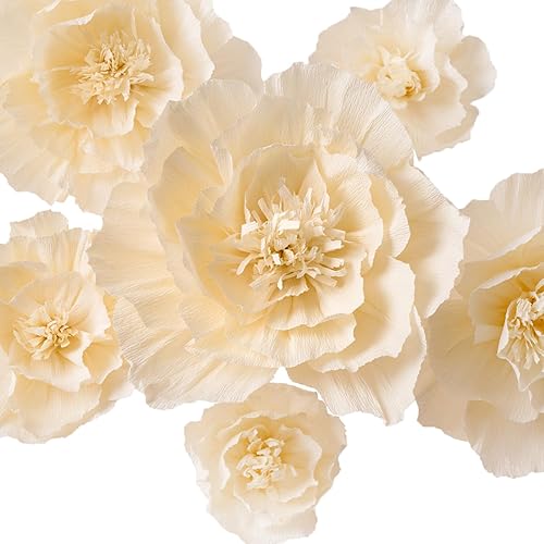 MEJOY Decoración de flores de papel crepé para pared, flores artificiales para decoración de boda, decoración de fondo de flores, baby shower, disponible en Yaxa Colombia