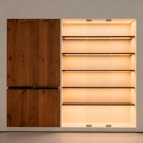 Miniatura 3 de Tira de luces LED COB alimentadas por pilas, paquete de 2 tiras de luz LED blanca cálida de 3.28 pies para dormitorio, debajo de la cama, estantes,