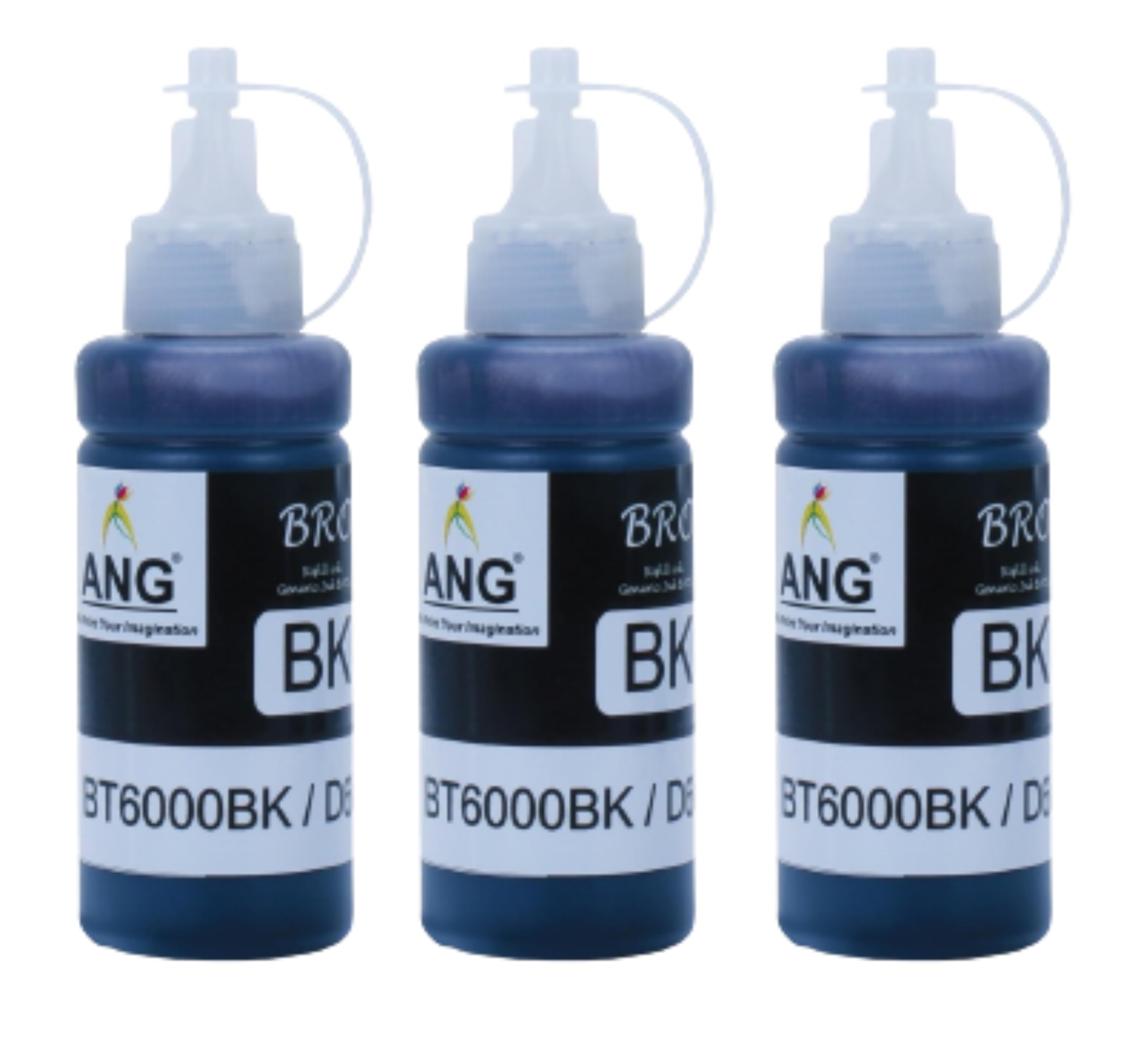 ANG Refill Ink for brotherr DCP-T510W Compatible with T520W, T820DW, T220, T920DW, T420W, T710W, T510W, T310, T500W, T910DW, T300, T700W, T820DW, T520W, T920DW, T420W(100g Black X 3 Bottles)