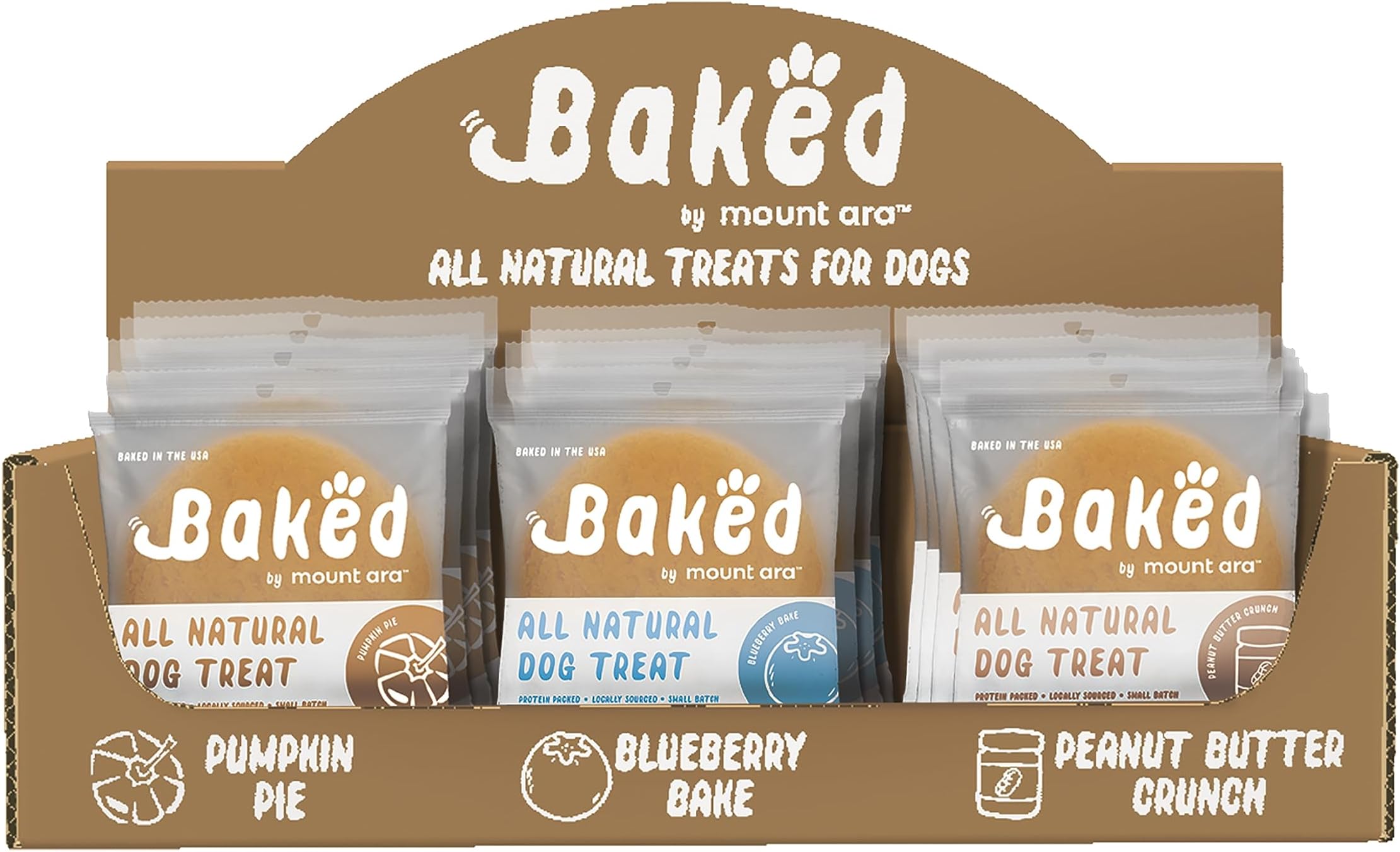 Baked by Mount Ara Human Grade All Natural Dog Biscuits 1.