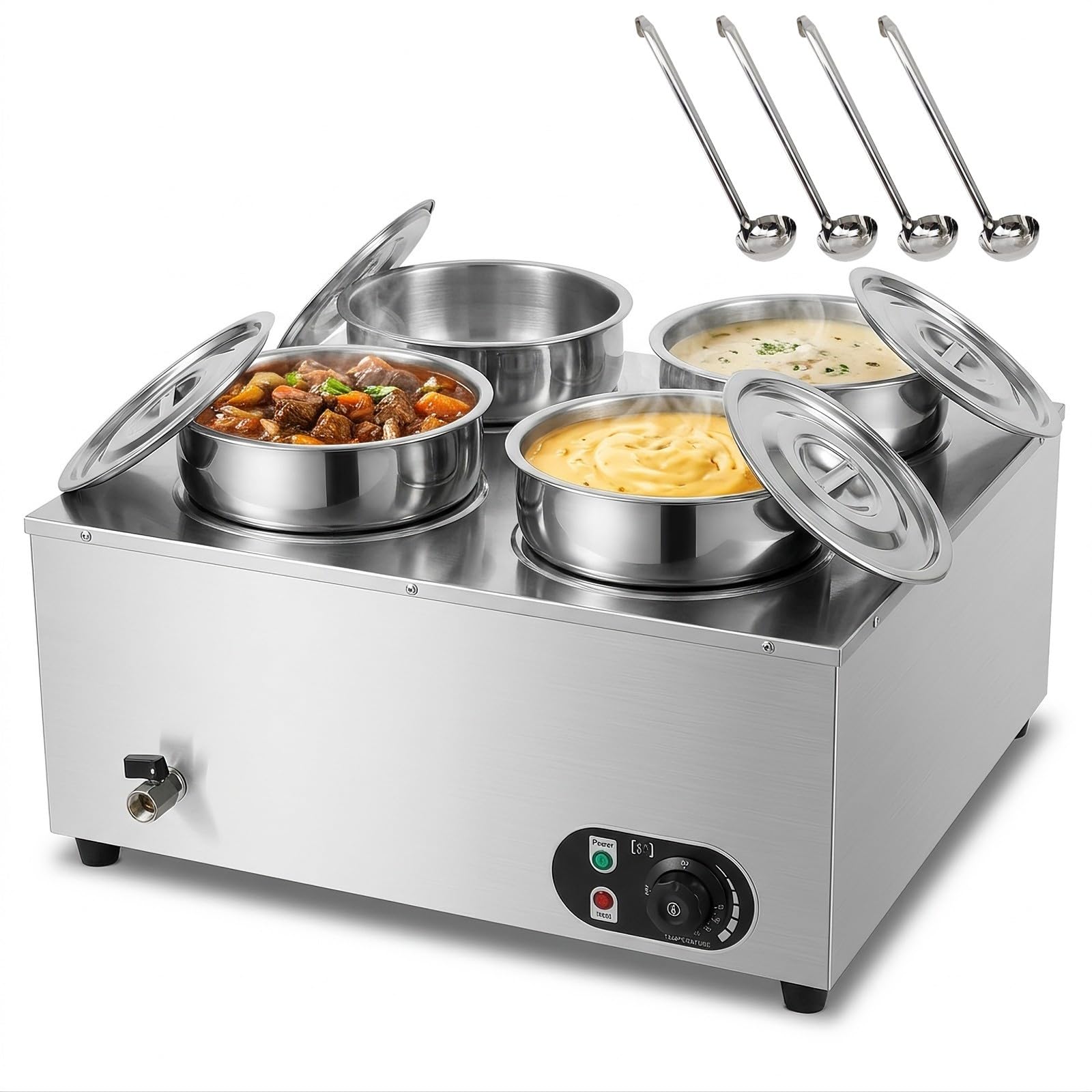 Scaldavivande Elettrico da 1500 W, Controllo della Temperatura 30-110 °C