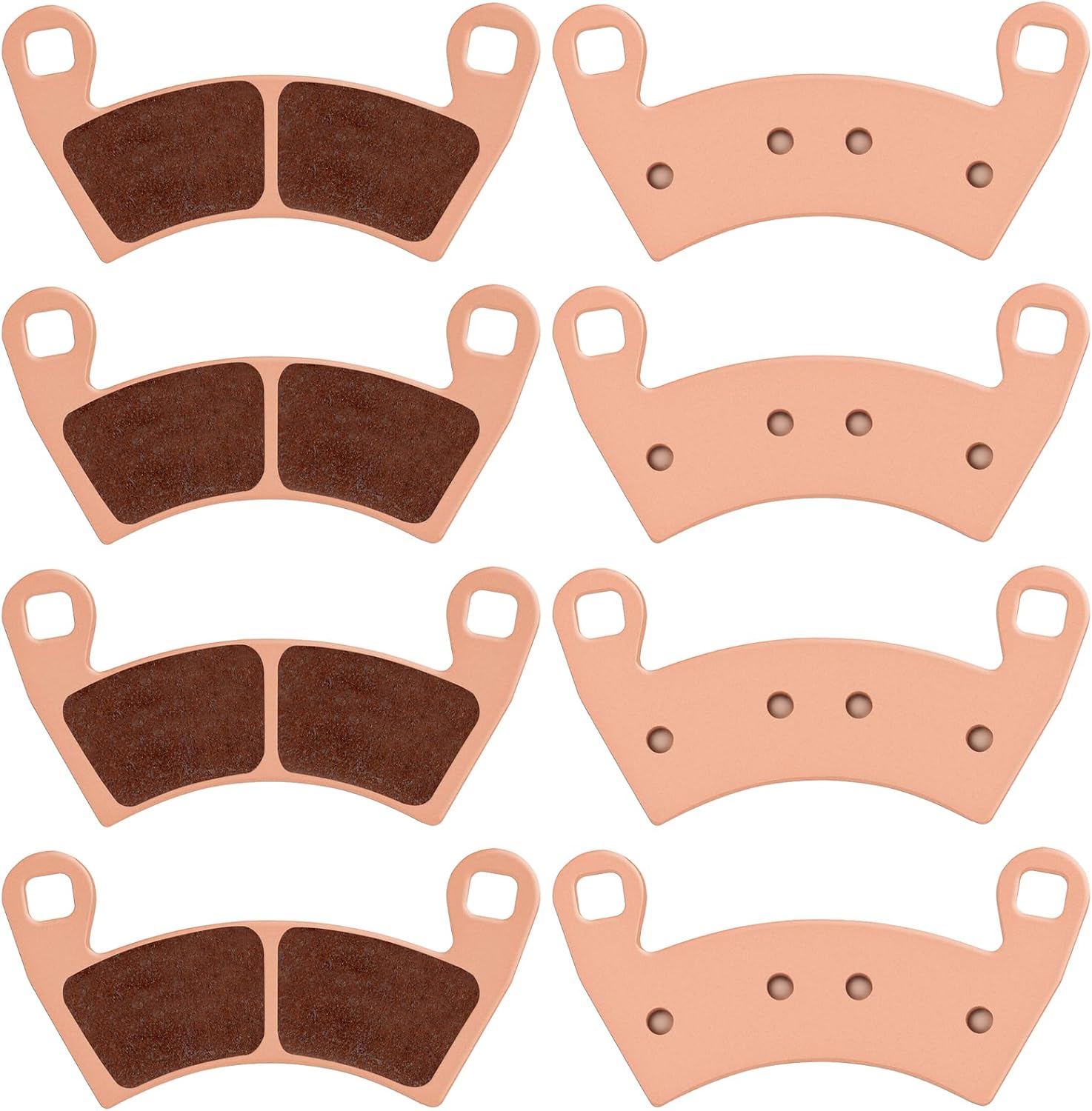 ECCPP Brake Pads Fits for Polaris RZR XP 1000 EPS 2022 2021 2020 2019 2018 2017 2016 2015 2014 & 2014-2021 RZR 1000 XP 4 Except Premium Edition, FA452 Front and Rear Brake Pads Sintered Material