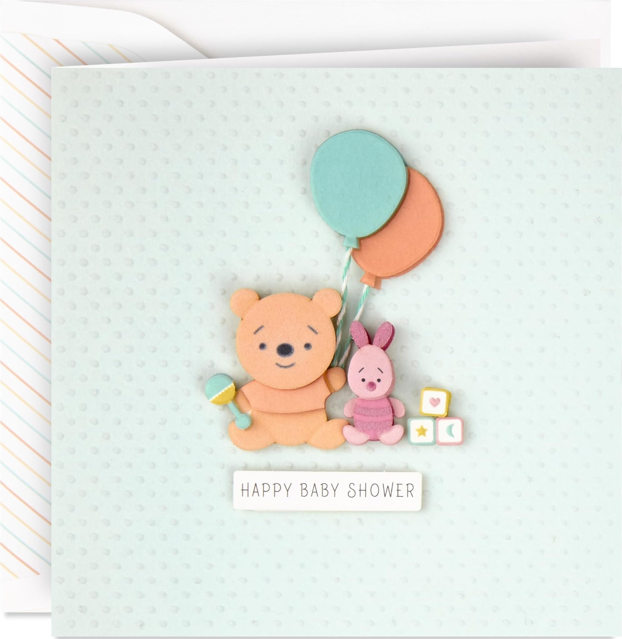 Hallmark Signature New Baby Greeting Card, Winnie The Pooh and Piglet