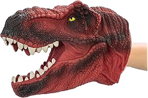 Dinosaur Hand Puppet, Realistic Tyrannosaurus Rex Head