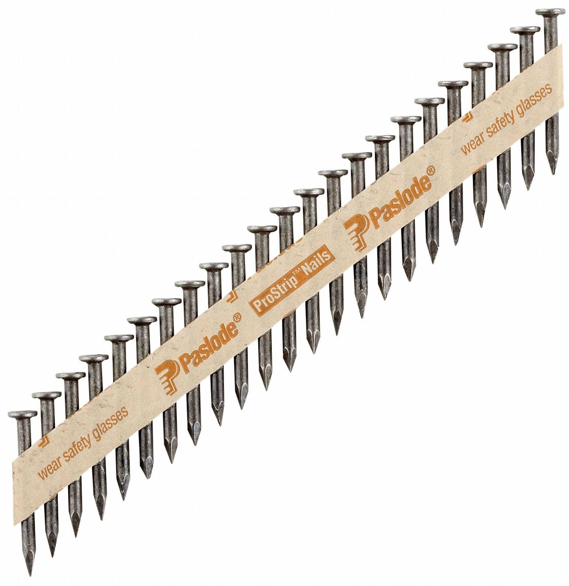 Paslode 650025 Round Head 1-1/2-Inch by .131-Inch, 30 Degree Paper Collated Heat Treated Positive Placement Nail (4,000 Per Box)