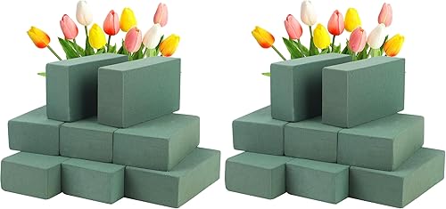 Miniatura 10 de CCINEE 8 piezas de bloques de espuma floral, bloques verdes de espuma floral para mini floristería, suministros para arreglos de flores frescas