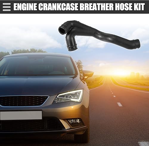 Miniatura 2 de Motoforti Kit de válvula de tubo de manguera de ventilación de cárter, manguera de ventilación del motor, para Audi A3 1998-2003, goma, 06A103213F,
