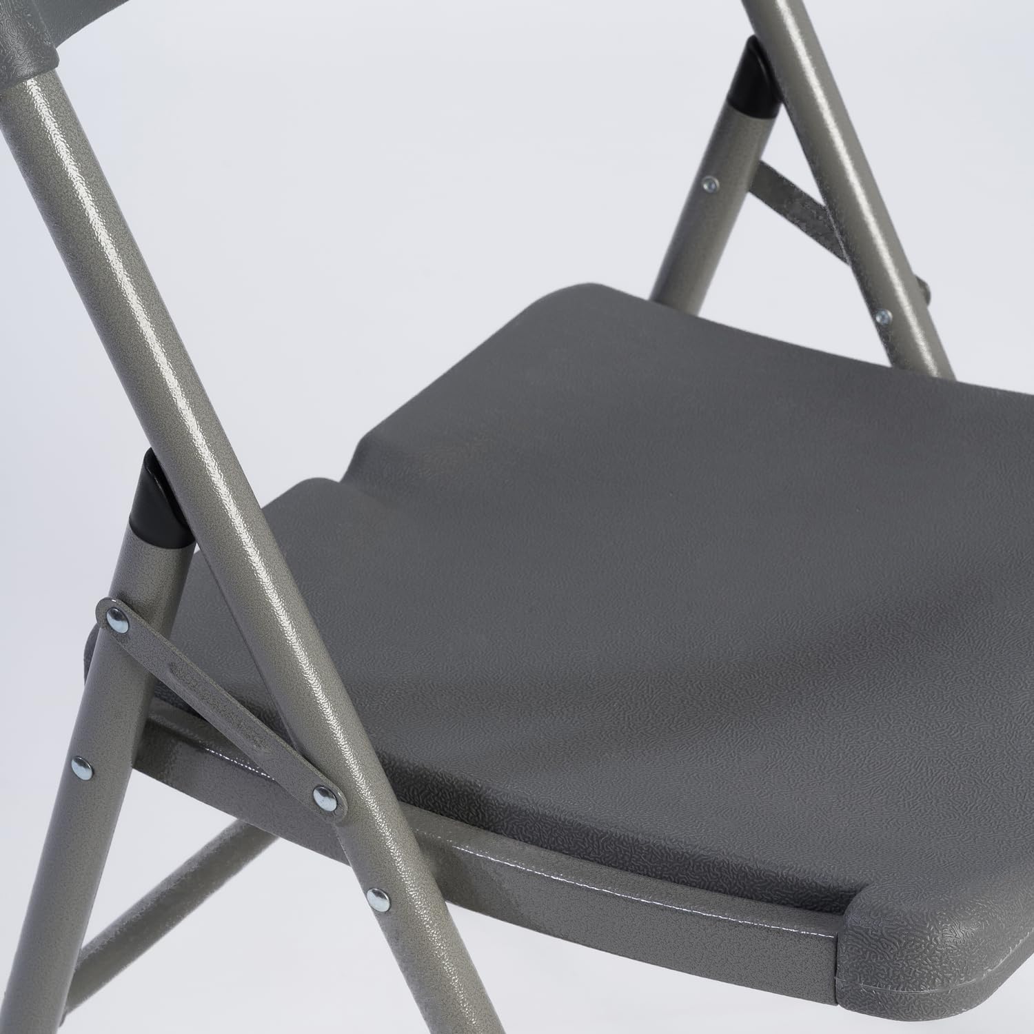 Sillas Plegables Pack 2 - Silla de Comedor, Silla Plegable de Metal y PVC, Estructura Metálica Resistente y Ergonómica - Ideal para Restaurante, Cocina, Salón, Eventos y Bodas