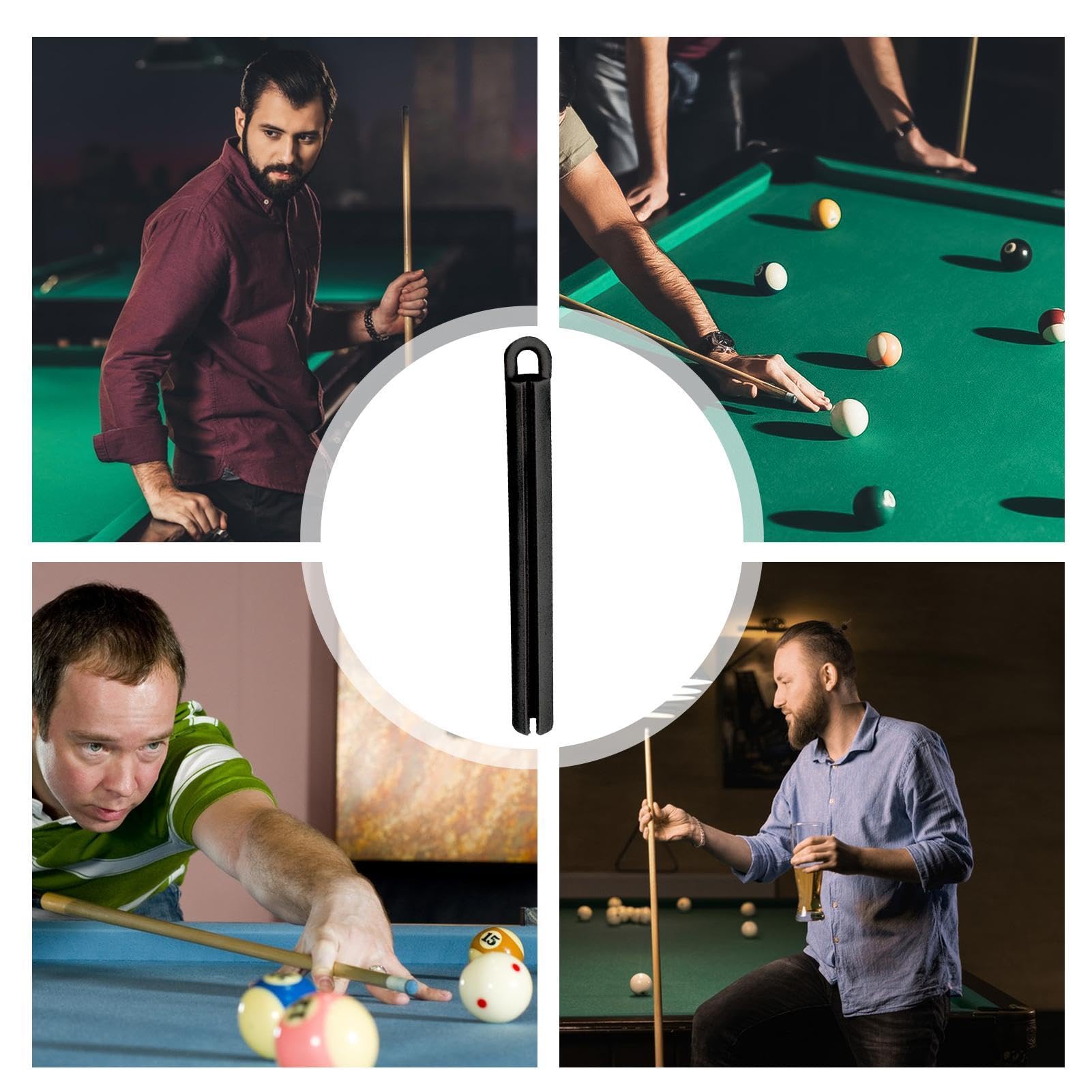 10 Pezzi Di Punta In Ottone Per Stecca Da Biliardo, Ghiere In Rame Per Biliardo Accessori Per Riparazione 9 5 Mm Con Denti 95054459 - Foto 9