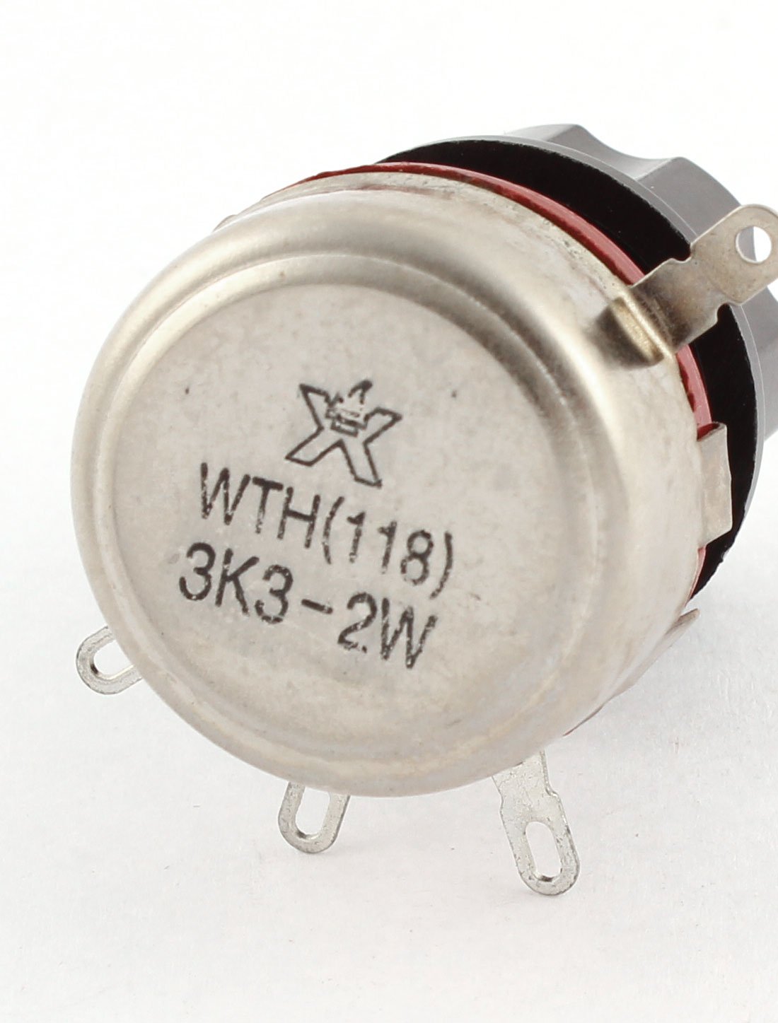 Aexit WTH118 3K3-2W Variable Resistors Carbon Composition Rotary Linear Potentiometers Taper Potentiometer