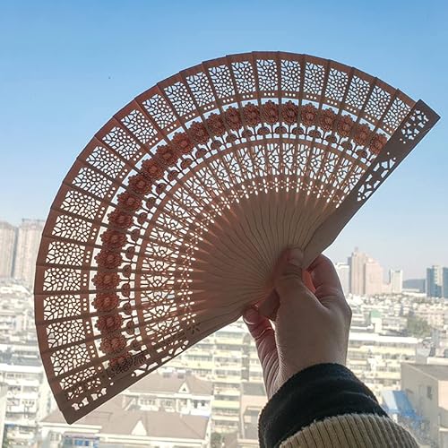 Tyu Personalized Wooden Fan，Customized Wedding Fans For Guests，Chinese Fans Folding Fan For Women，Personalized Wedding Fans (Customized,100Pcs) #TOP1