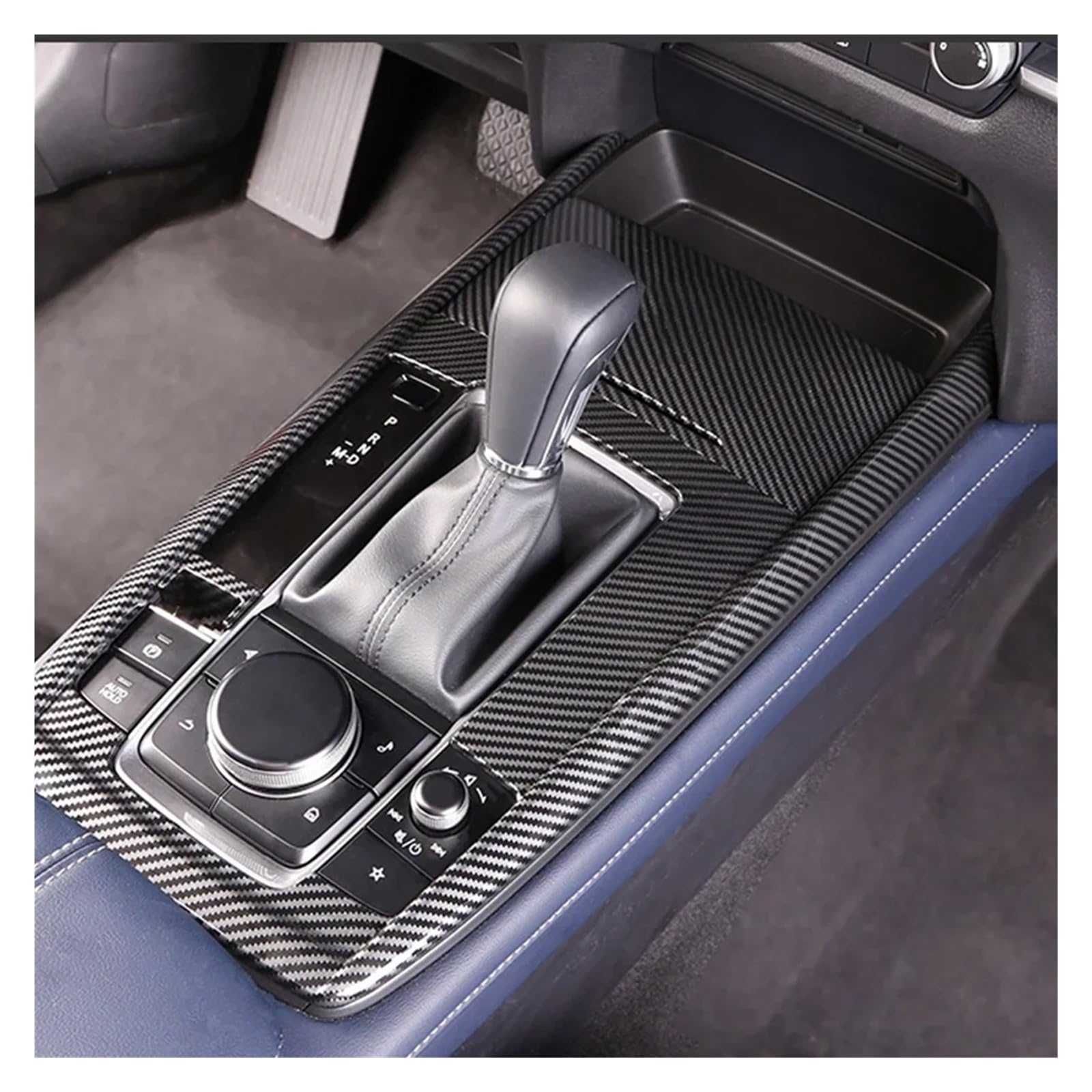 Cubierta panel engranajes Para Mazda CX30 Para CX-30 2019 2020 2021 Panel Engranaje Central Coche Panel Control Calcomanía Caja Cambios Coche Modificación