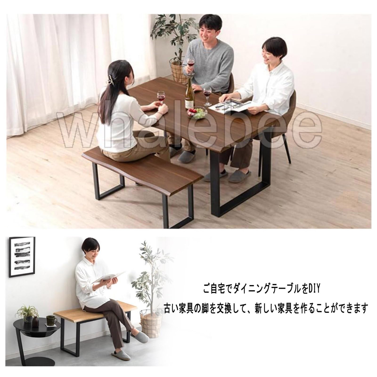 Amazon.co.jp: テーブル 脚 パーツ DIY 机 デスク 足 家具脚 テーブル 