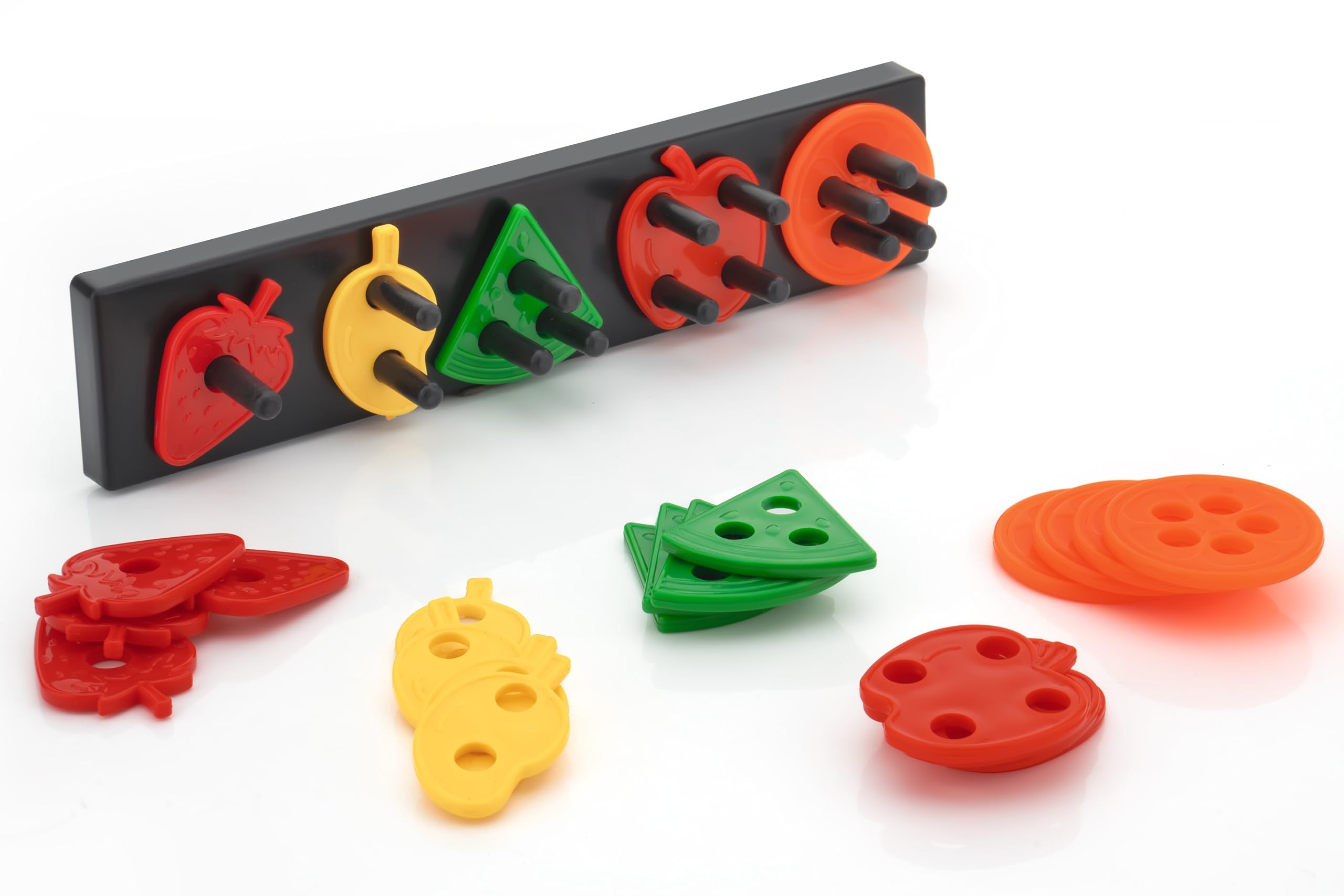 Mr.Variya Plastic Stacker Shape Sorter Blocks,Educational Intelligence Early Learning Column Puzzle Stacking Toy Set for Todder Kids Boys & Girls, Multicolor (Fruits) (B0D3DL5412) Amazon Price History, Amazon Price Tracker