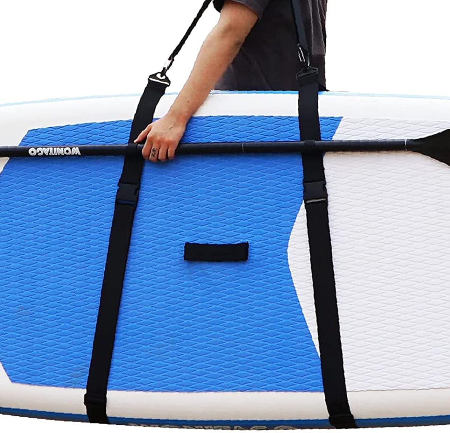 LINGVUM Paddle Board Carrier, SUP Paddle Board Carry Strap, Adjustable Heavy-Duty Paddle Board Carrier Storage Sling for Paddleboards, Surfboards, Longboards, Canoe and Kayaks