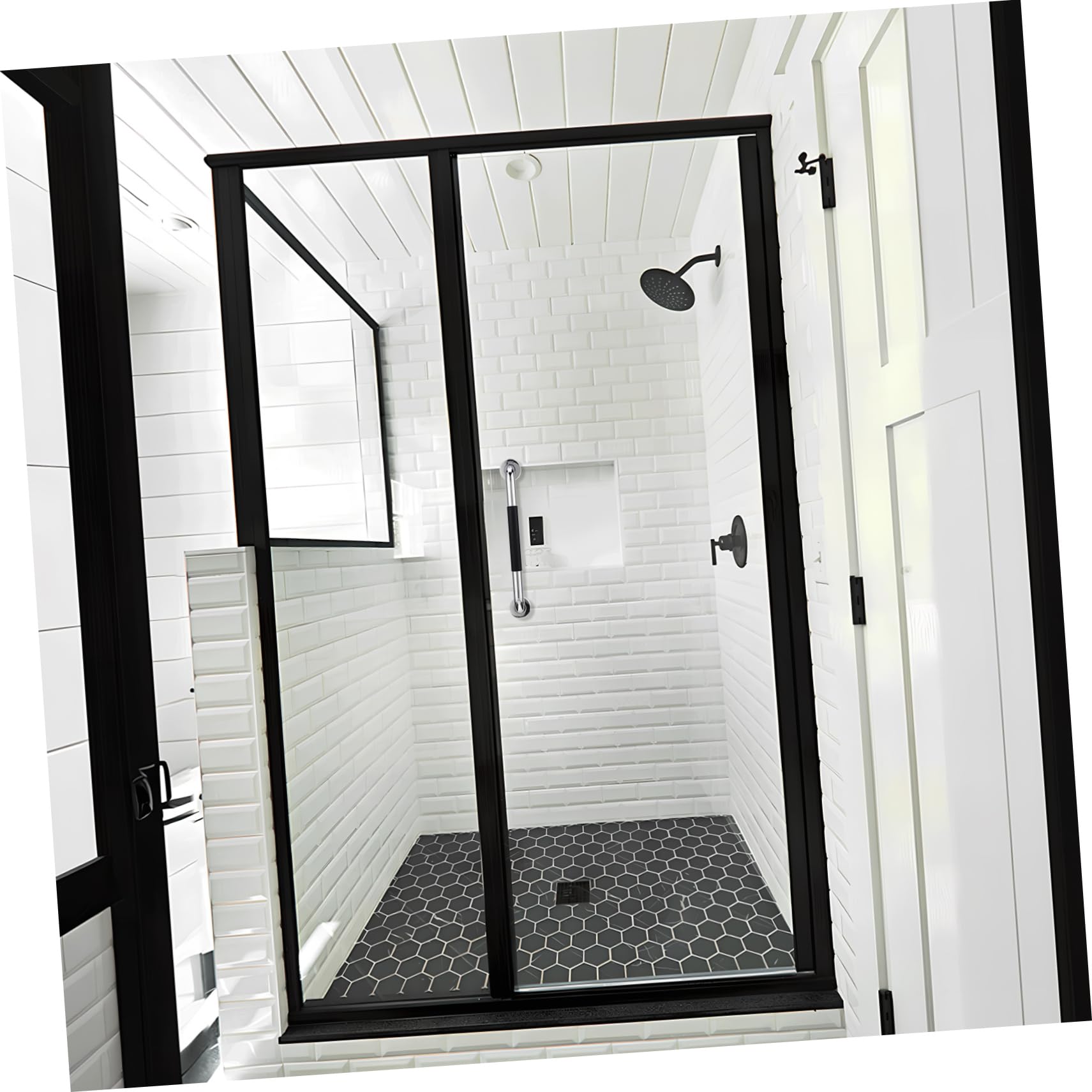 Barres D'appui de Salle de Bain en Acier Inoxydable 304 Noir