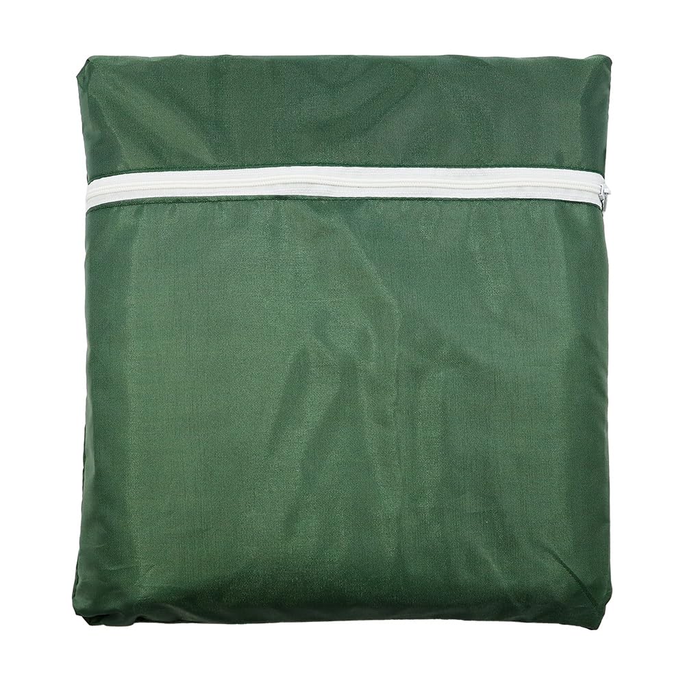 Funda para banco de jardín de 3 plazas, 134 x 66 x 89 cm, resistente al viento, protección UV, para exteriores, banco de patio, impermeable, para muebles de parque, funda de sofá, verde, 210D