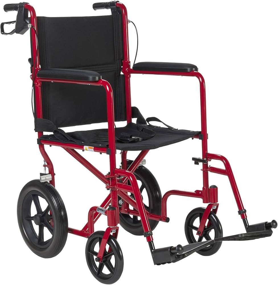 Expedition X EXP19LTRD 赤い折りたたみ介助用車椅子 Amazon.com: Drive Medical EXP19LTRD Lightweight Expedition