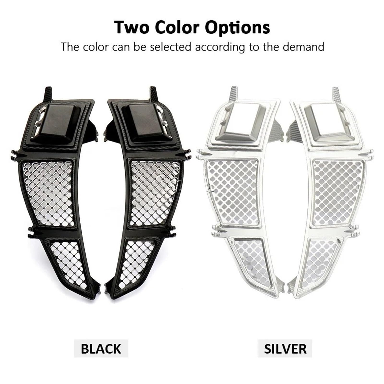 Conductos de refrigeración de Aire de Pinza Rejilla Protectora para radiador de Motocicleta Compatible con Vespa GTS300, GTV300, GTS, GTV 300, años 2023 y 2024.(Black)
