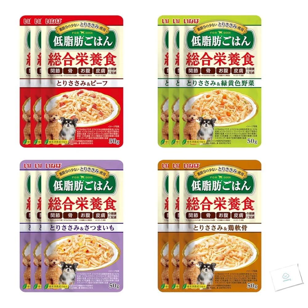 Amazon.co.jp: いなば 低脂肪ごはん 総合栄養食 パウチ 50g 12袋